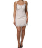 Dolce & Gabbana White Lace DG Logo Silk Dress Sleepwear