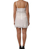 Dolce & Gabbana White Lace DG Logo Silk Dress Sleepwear