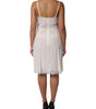 Dolce & Gabbana White Lace Gold DG Logo Silk Dress Sleepwear
