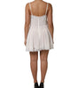 Dolce & Gabbana White Lace Gold DG Logo Silk Dress Sleepwear
