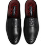 Dolce & Gabbana Black Calfskin Leather Slip On Loafers Shoes