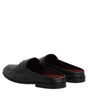 Dolce & Gabbana Black Calfskin Leather Slip On Loafers Shoes