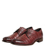 Dolce & Gabbana Burgundy Leather Lace Up Derby Dress Shoes