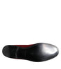 Dolce & Gabbana Red Velvet Slip On Loafers Formal Shoes