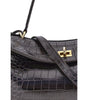 Sac à bandoulière Balenciaga Rodeo en cuir imprimé crocodile