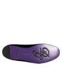 Dolce & Gabbana Black DG Crown Embroidery Loafers Slip On Shoes