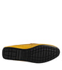 Dolce & Gabbana Yellow Exotic Leather Loafers Slip On Shoes