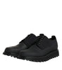 Dolce & Gabbana Black Leather Lace Up Trekking Dress Shoes