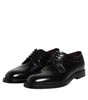 Dolce & Gabbana Black Calf Leather Lace Up Dress Derby Shoes