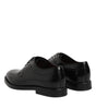 Dolce & Gabbana Black Calf Leather Lace Up Dress Derby Shoes