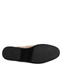 Dolce & Gabbana Beige Capra Suede Slides Flat Slipper Shoes