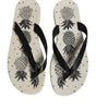 Dolce & Gabbana White Pineapple Print Slides Beachwear Shoes