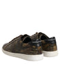 Dolce & Gabbana Brown Exotic Leather Low Top Sneakers Shoes