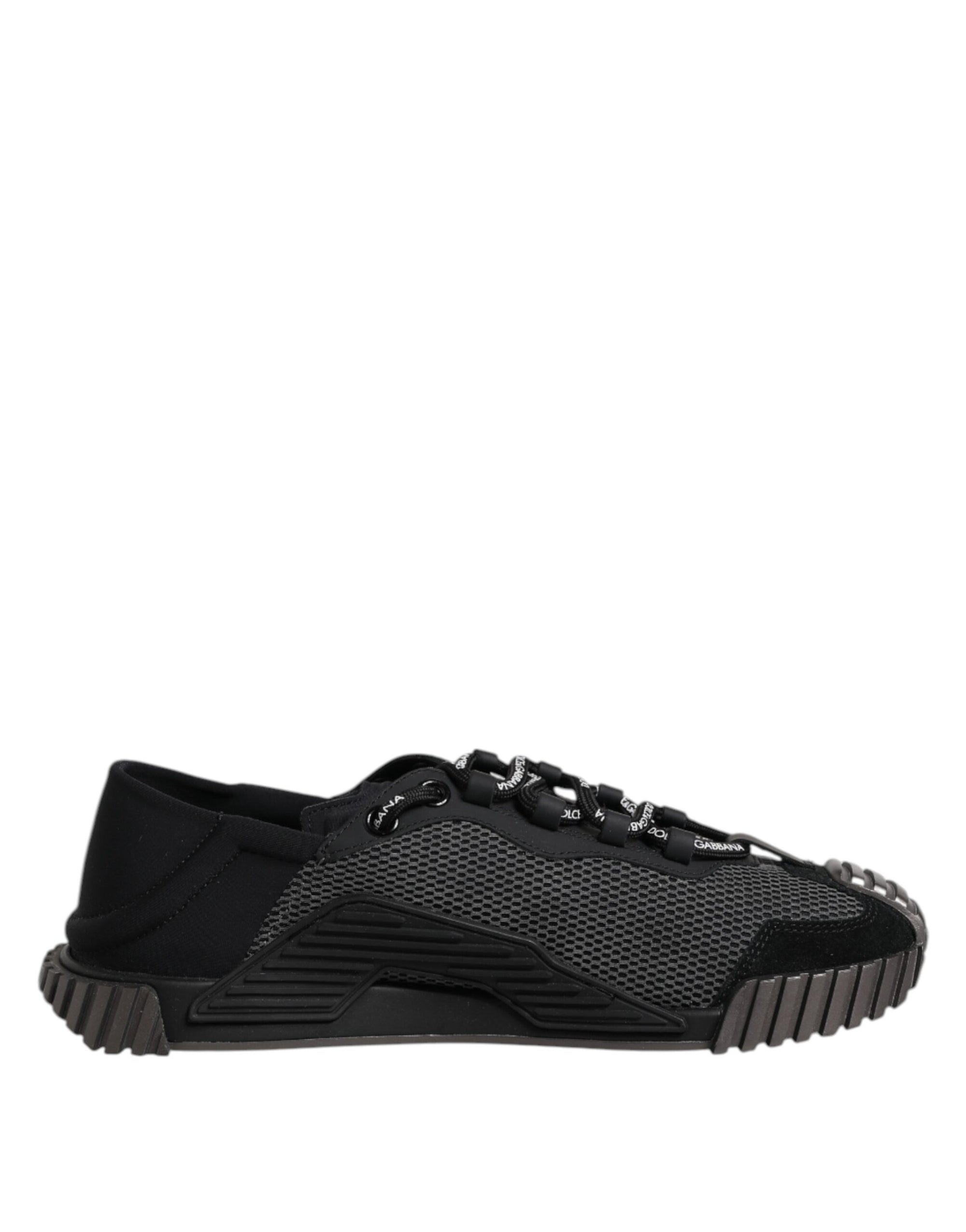 Dolce & Gabbana Black Logo Low Top NS1 Men Sneakers Shoes