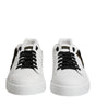 Dolce & Gabbana White DG Logo Portofino Low Top Sneakers Shoes