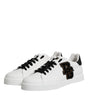 Dolce & Gabbana White DG Logo Portofino Low Top Sneakers Shoes