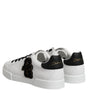 Dolce & Gabbana White DG Logo Portofino Low Top Sneakers Shoes