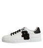 Dolce & Gabbana White DG Logo Portofino Low Top Sneakers Shoes