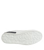 Dolce & Gabbana White Black Leather Portofino Sneaker Shoes