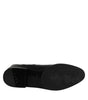 Dolce & Gabbana Black Leather Flats Logo Short Boots Shoes