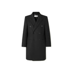 Saint Laurent Double-Breasted Wool Coat
