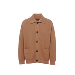 Prada Ribbed Knit Cashmere Cardigan