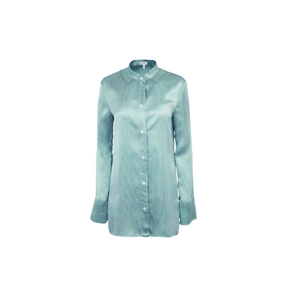 Chemise rayée en soie mélangée Loewe