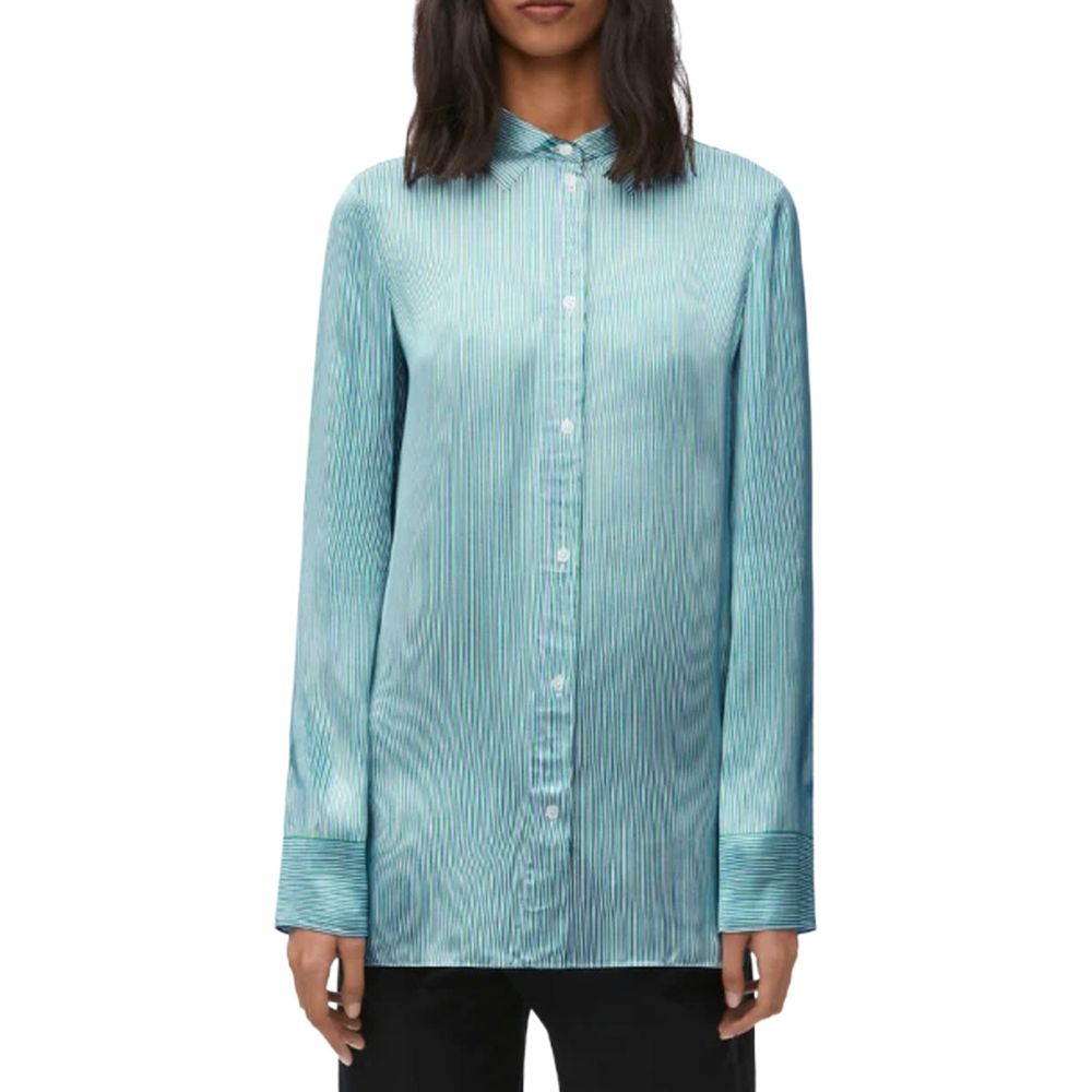 Chemise rayée en soie mélangée Loewe