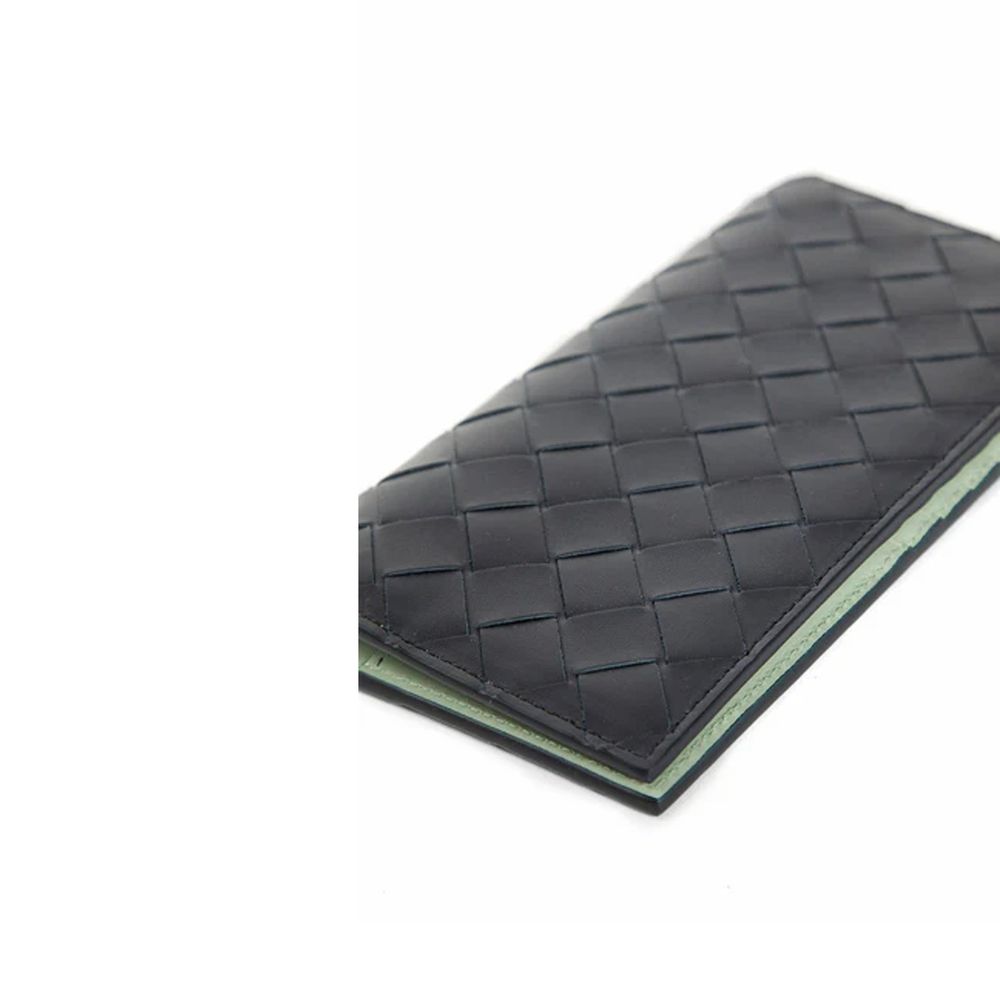 Portefeuille Bottega Veneta Slim Long Intrecciato