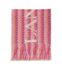 Écharpe Lanvin à motif chevron et logo