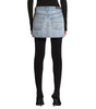 Balenciaga Logo Print Denim Skirt