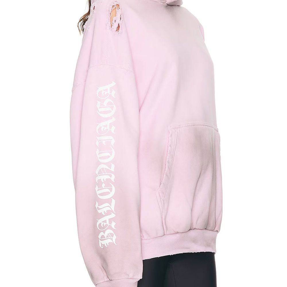 Balenciaga Stencil Medium Fit Hooded Sweatshirt