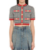 Balmain Cropped Monogram Top
