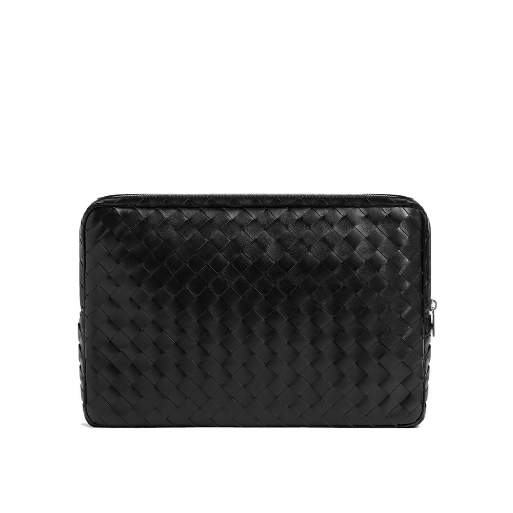 Bottega Veneta Intrecciato Sacoche zippée pour ordinateur portable