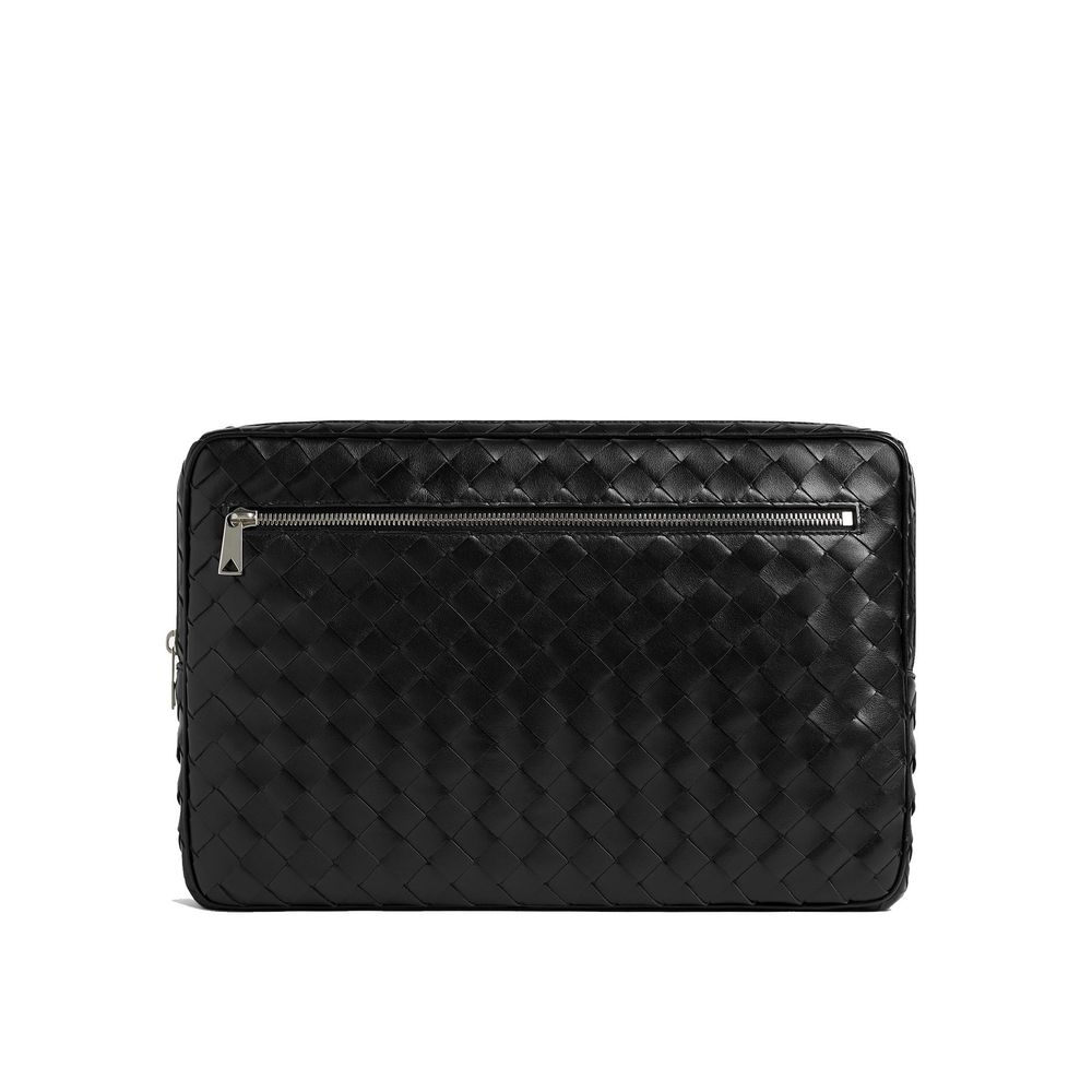 Bottega Veneta Intrecciato Sacoche zippée pour ordinateur portable