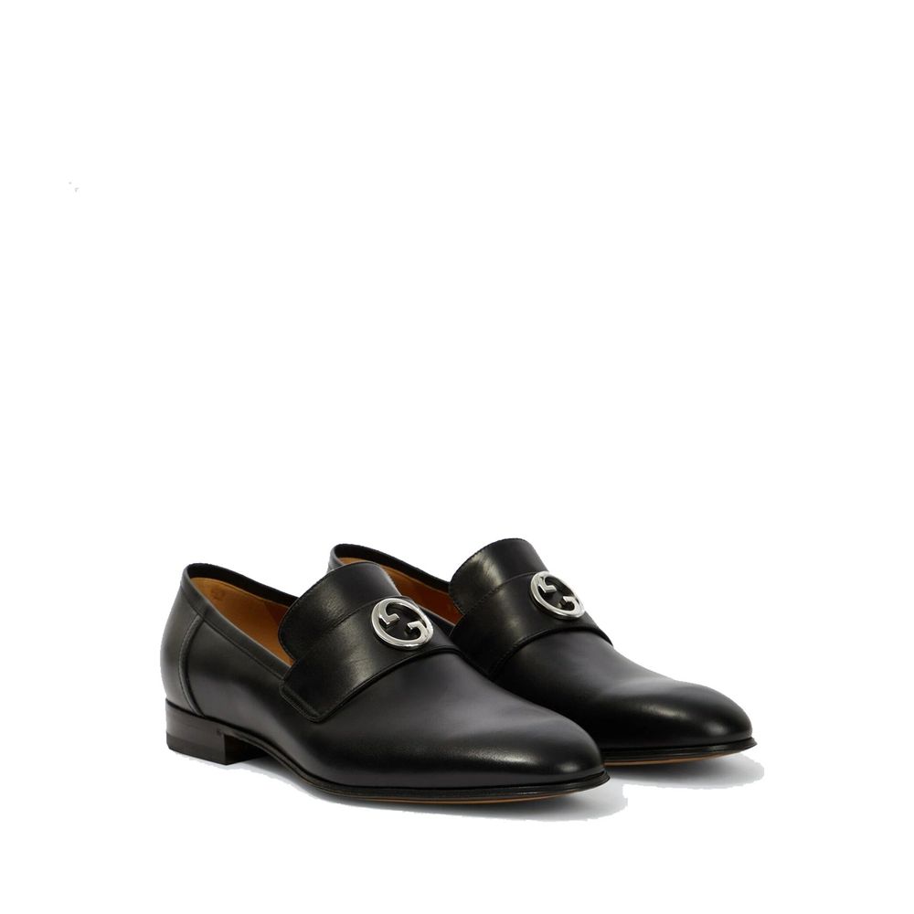 Mocassins en cuir Gucci à GG entrelacés