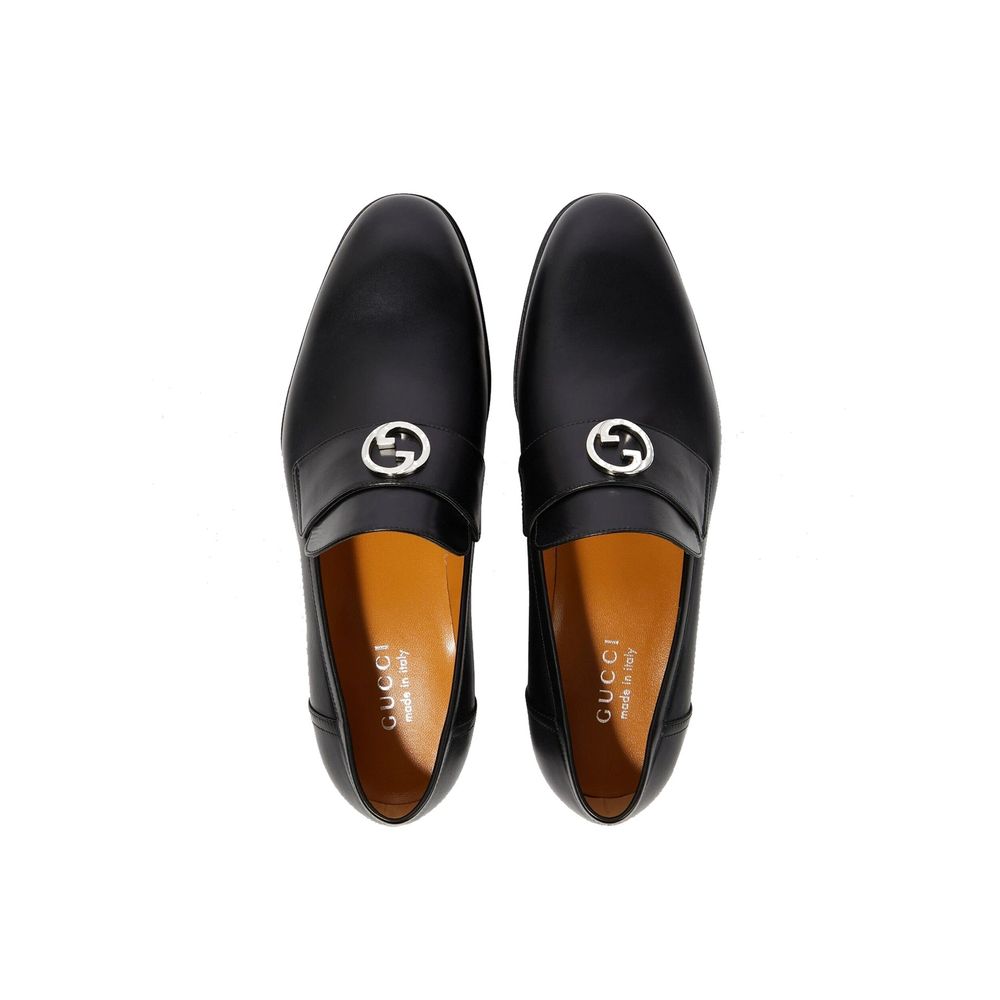 Mocassins en cuir Gucci à GG entrelacés