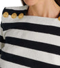 Balmain Striped Jersey Top