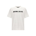 T-shirt avec logo Moschino à l'envers