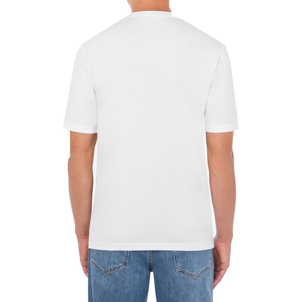 T-shirt avec logo Moschino à l'envers