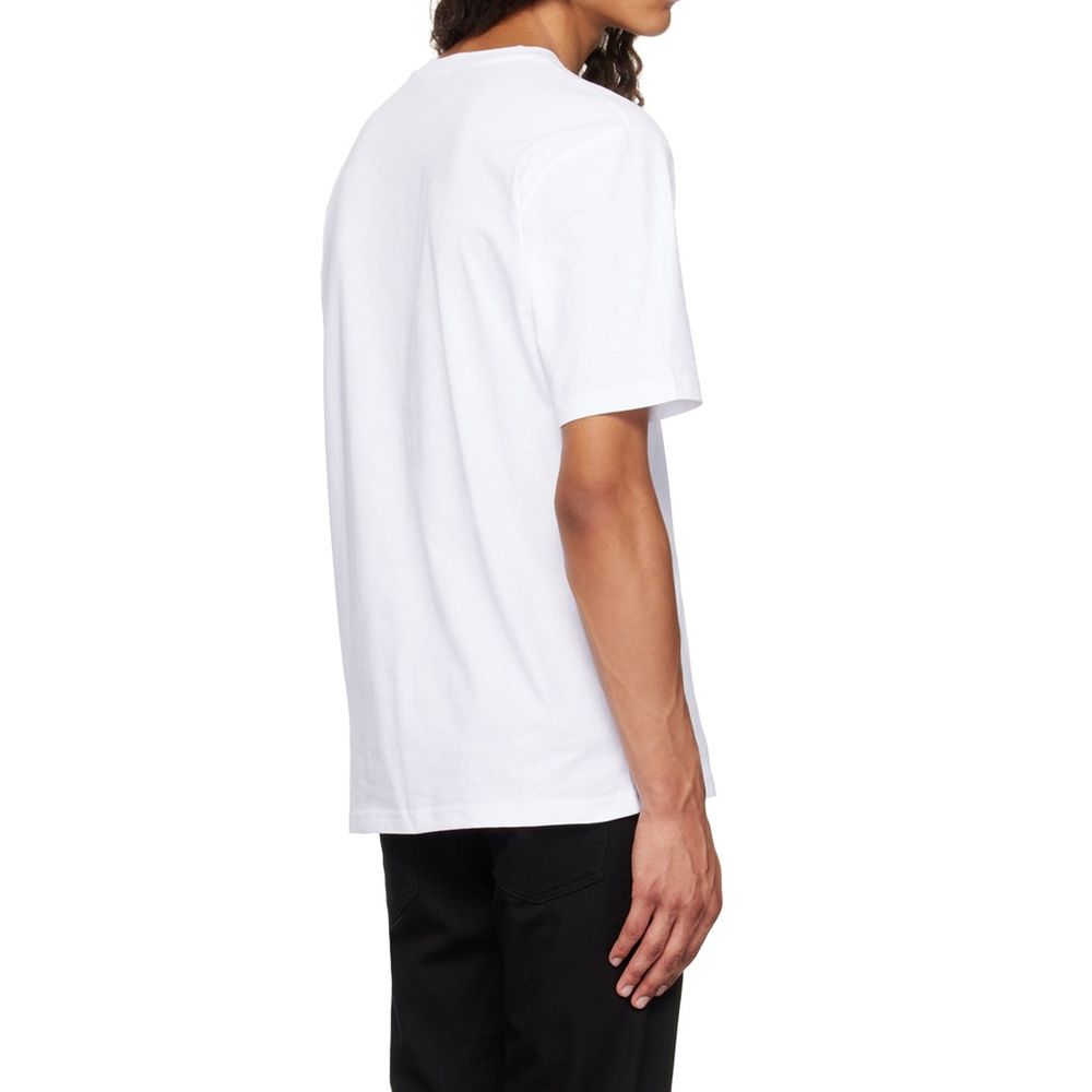 T-shirt brodé avec logo Moschino