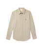 Celine Logo-Embroidered Checked Cotton Shirt