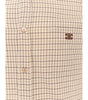 Celine Logo-Embroidered Checked Cotton Shirt