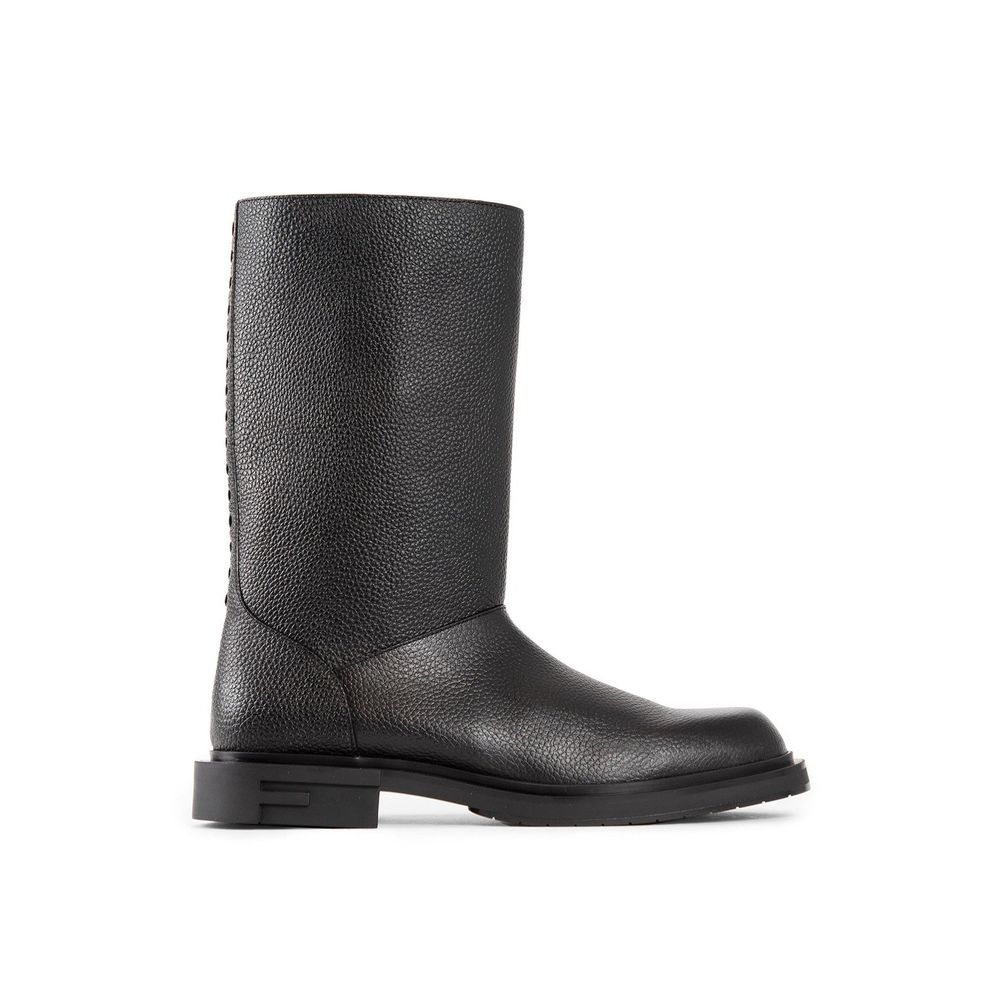 Bottes à monture en cuir Fendi