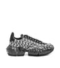 Jimmy Choo Diamond JC Monogram Glitter Leather Sneakers