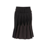 Jupe Fendi en coton et soie délavée