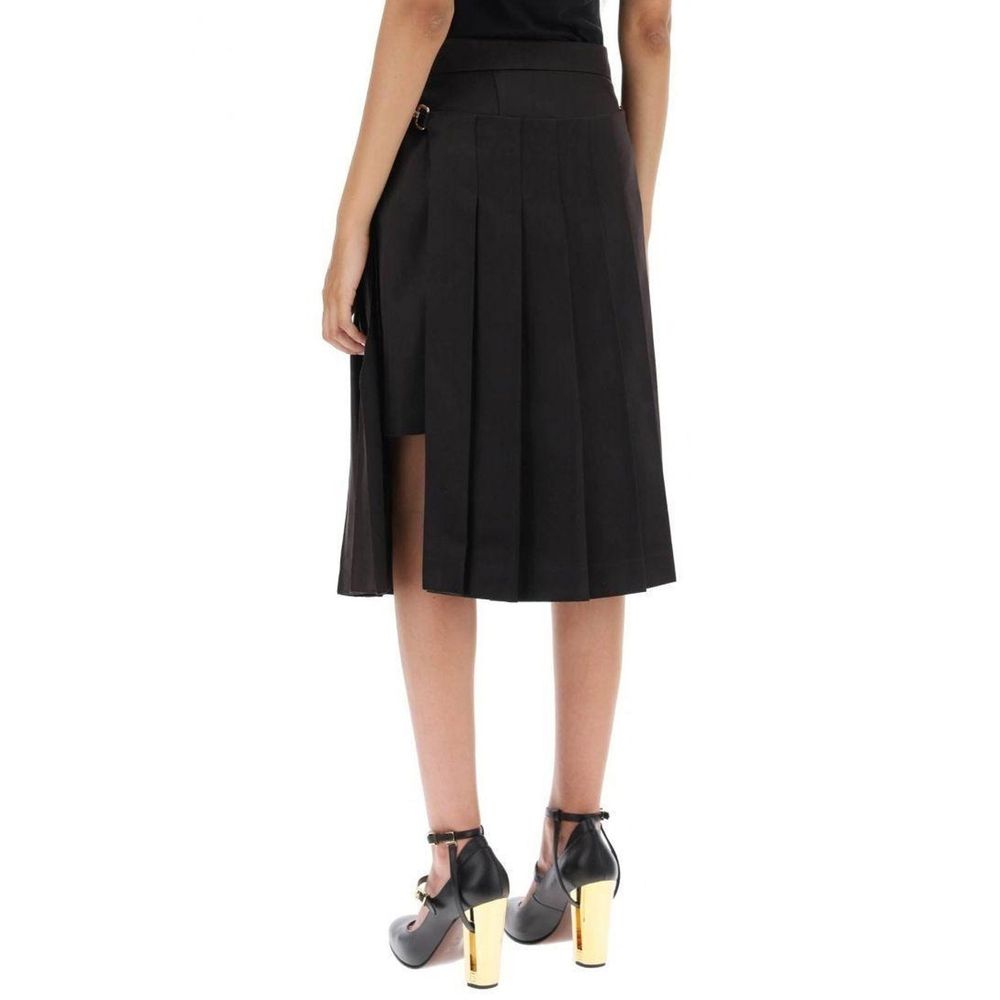 Jupe Fendi en coton et soie délavée