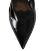 Prada Brushed Leather Cut-Out Ballerina Flats