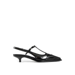 Escarpins à bride arrière en cuir Miu Miu