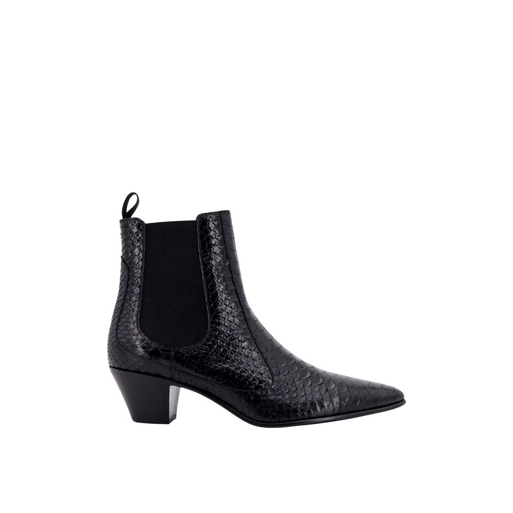 Bottines Chelsea en cuir effet serpent Celine